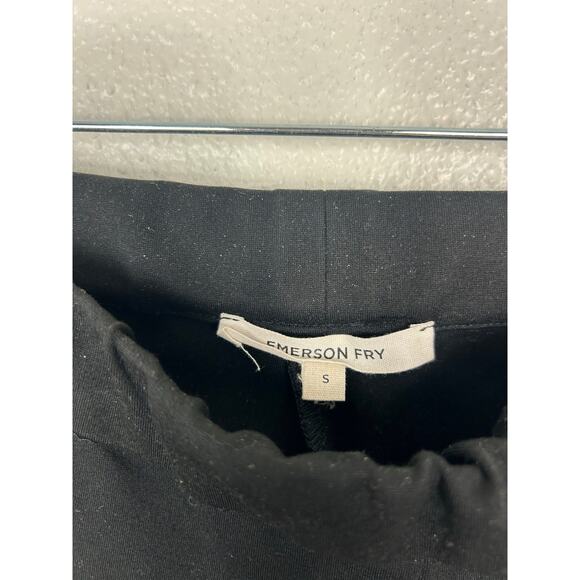Emerson Fry Pull on Layering Cropped Flare Pant Black Small - Picture 6 of 8